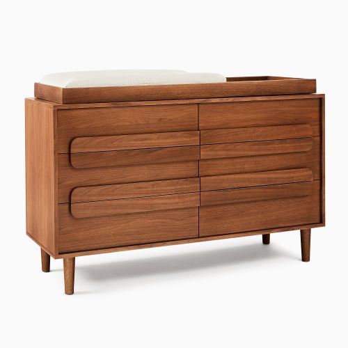Gemini 6-Drawer Wide Dresser with Removable Topper (56")
