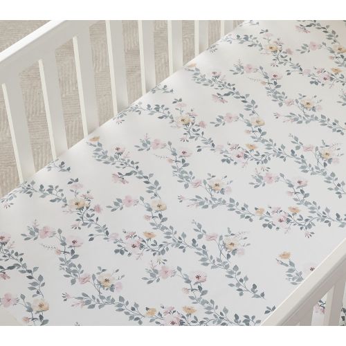 Mischa Blossom Organic Crib Fitted Sheet