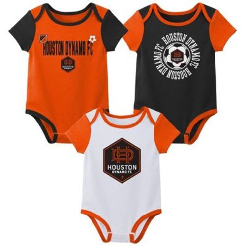 MLS Houston Dynamo Infant Boys' 3pk Bodysuit - 6-9M