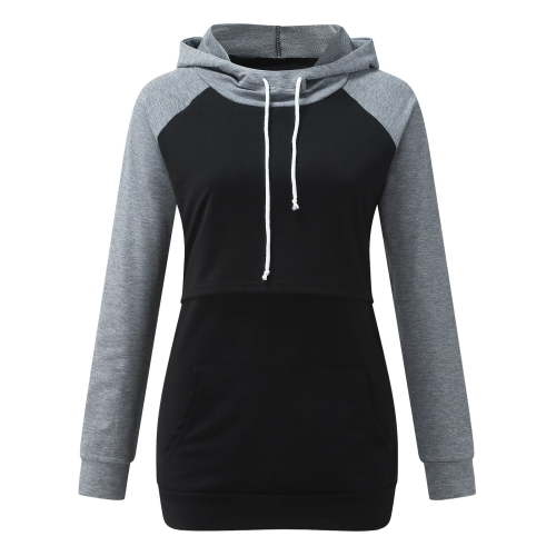HAiming Womens Nursing Hoodie Long Sleeves Sweatshirt Breastfeeding Layered Top Casual Hooded Sweatshirt