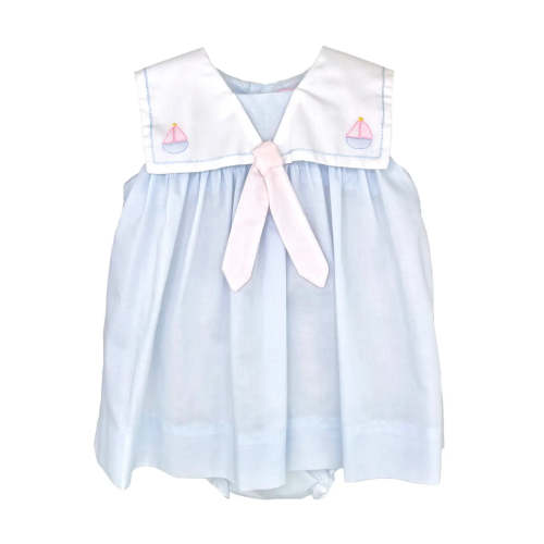 Sailboat Shadow Stitched Dress – VACE