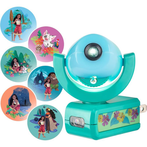 Projectables Disney Moana Night Light, Dusk to Dawn Sensor, 6-Image | LED Projector Nightlight Plug Into Wall