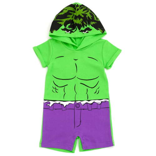 Marvel Avengers Hulk Newborn Baby Boys Cosplay Romper Newborn to Toddler