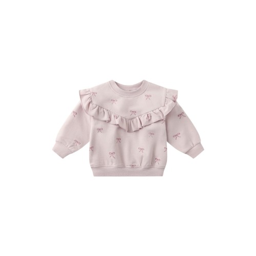 Ruffle Fleece Sweatshirt, 6-12M