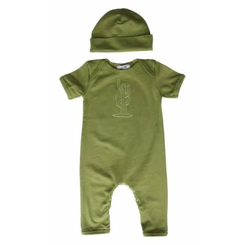 ON SALE! Cactus Baby Romper with Matching Hat--Boy, Girl, Gender Neutral, Trendy, Baby Shower gift, newborn gift