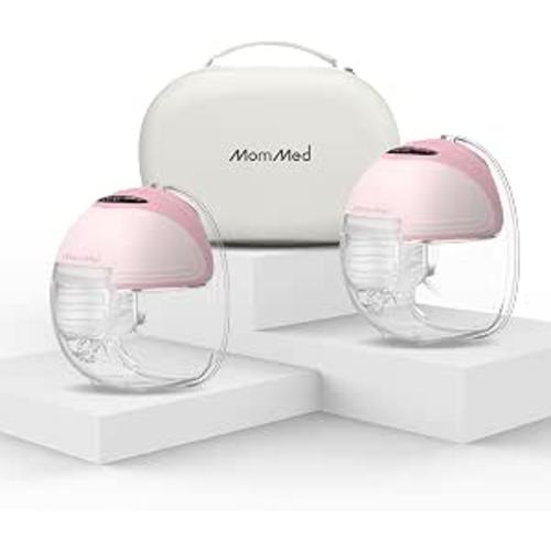 Wearable Breast Pumps (Model S21), Lightweight Rechargeable Electric Breast Pump with 3 Modes & 12 Suction Levels, Portable Breastfeeding Device with Carrying Case