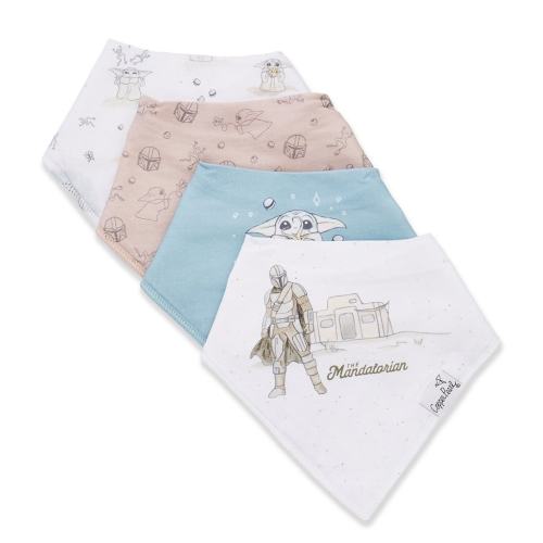 Copper Pearl Baby Boys Star Wars Grogu Bandana Bib Set