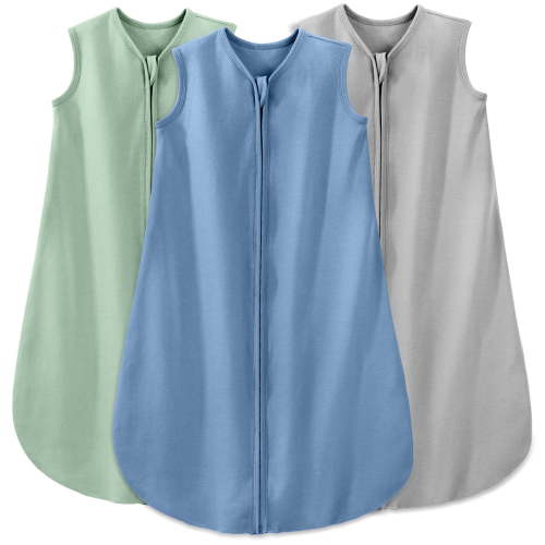 Yoofoss Baby Sleep Sack for 0-6 Months 0.5 Tog Soft Toddler Infant Sleep Sacks 100% Organic Cotton with 2-way Zipper Baby Wearable Blanket (3 Pack)
