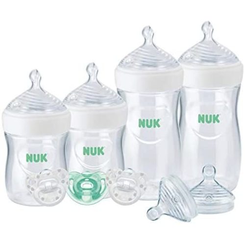 NUK Simply Natural Bottles with SafeTemp, Gift Set, 0+ Months