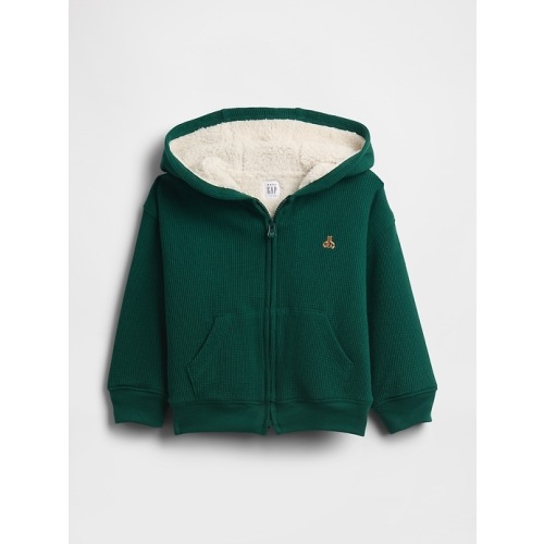 Baby & Toddler Sherpa-Lined Thermal Zip Hoodie