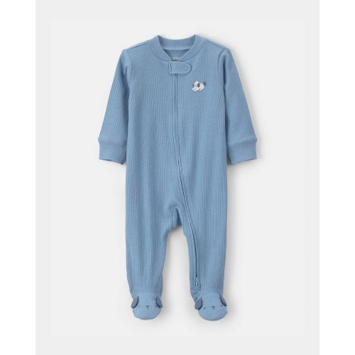 Baby Puppy 2-Way Zip Snug Fit Sleep & Play Pajamas - Blue | Carter's