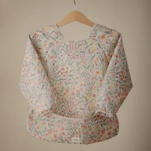 Long Sleeve Bib – Pastel Blooms