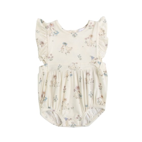 Angel Dear® Flower and Ducks Bubble Romper (Baby Girl) at Von Maur