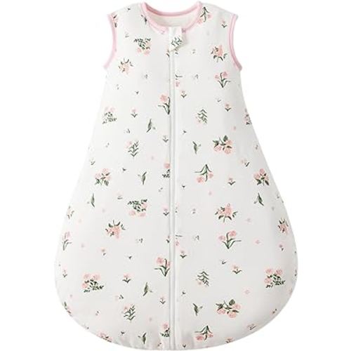 Duomiaomiao 2.5 TOG Baby Sleep Sack 100% Cotton Winter Baby Wearable Blanket, Warm Quilted Comfy Toddler Sleeping Sack