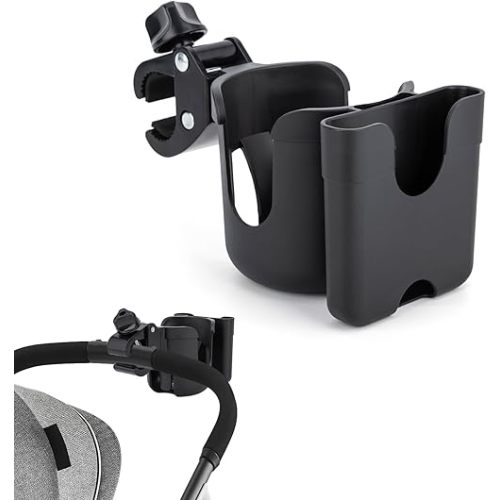 Cup Holder for Stroller Compatible with Evenflo with Phone Holder,Wagon Accessories Compatible with Evenflo,Black