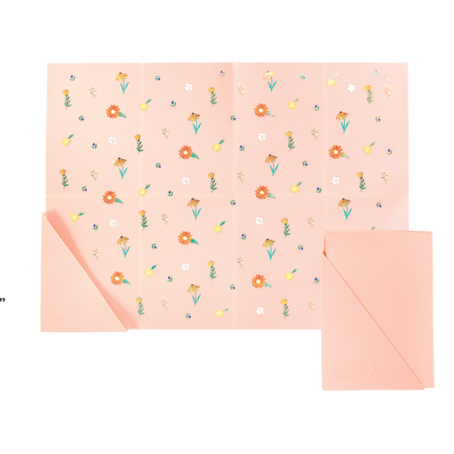 Silicone Placemat Wildflower Ripe Peach – Austin Baby Collection