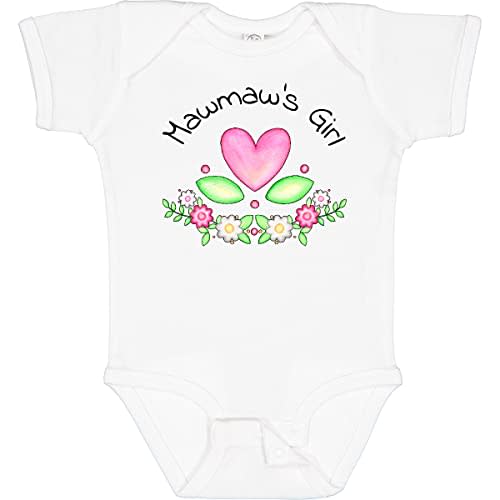 inktastic Mawmaw's Girl- Heart Flowers Baby Bodysuit