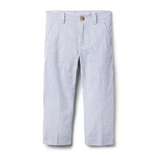 Boy Atlantic Blue Stripe Striped Seersucker Pant by Janie and Jack