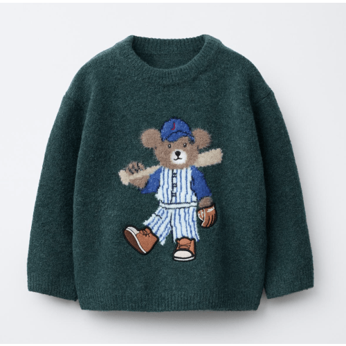 BEAR KNIT SWEATER - Green marl | ZARA United States