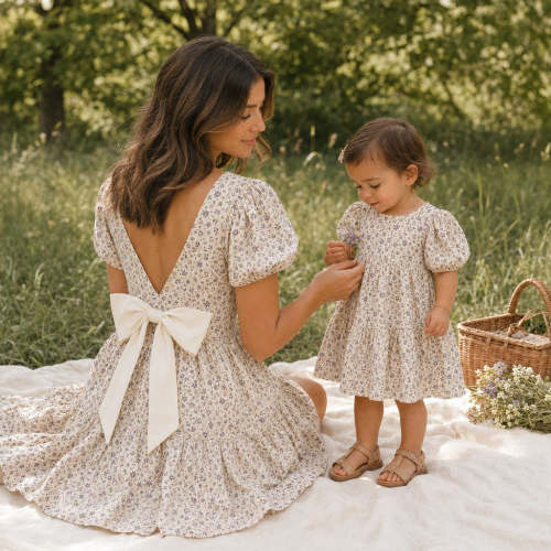 Cottagecore Dress Mama & Baby – Olive and Cradle