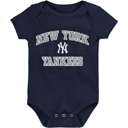 Outerstuff MLB Officially Licensed 0-24 Months City Headline Arch Logo Creeper Bodysuit Romper