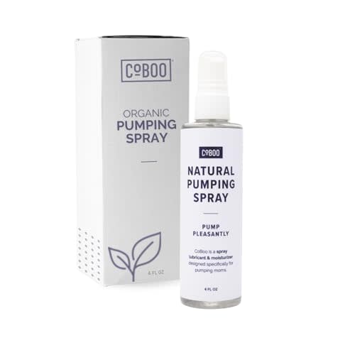 CoBoo Breast Pump Flange Spray | Helps Sore Nipples & Clogged Milk Ducts | Skin Lubricant for Breast Pumping | Apply Pumping Spray Directly to Shields | Vegan & Lanolin Free | (4 Fl Oz)