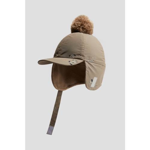 FLEECE-LINED EARFLAP CAP