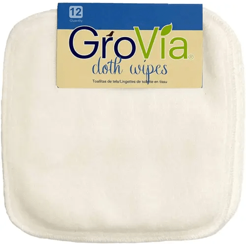 GroVia Cloth Wipes - White