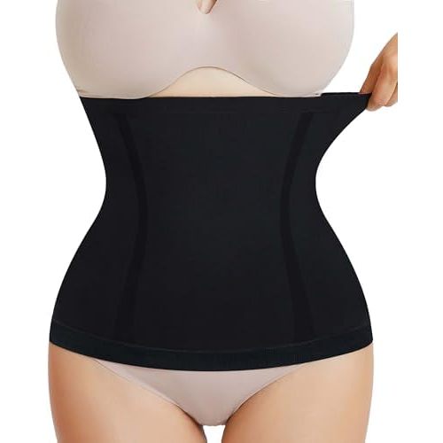 AOSBOEI Waist Trainer Shapewear Tummy Control Waist Cincher Girdle Body Shaper Postpartum Recovery Belt Belly Band Wrap