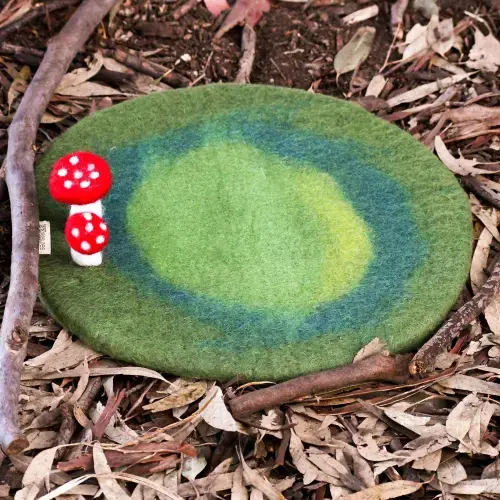 Wool Toadstool Mushroom Play Mat