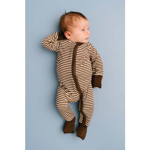 Espresso Stripe Bamboo Sleeper