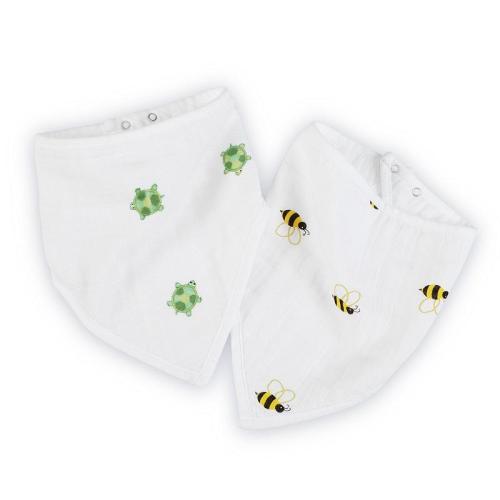 aden(R) by aden + anais(R) Bandana Bibs 2 Pack - Life's a Hoot Print