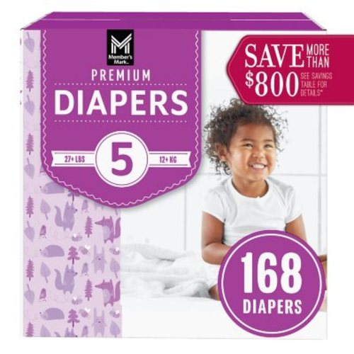 Member's Mark Premium Baby Diapers, Sizes: Newborn - 7 - Sam's Club