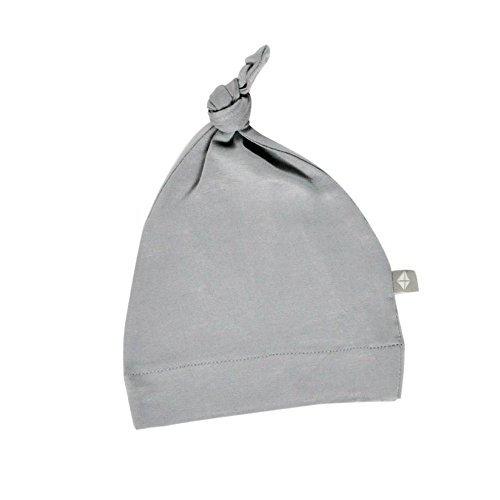 KYTE BABY Unisex Bamboo Rayon Baby Beanie Soft Knotted Cap, Newborn, Graphite