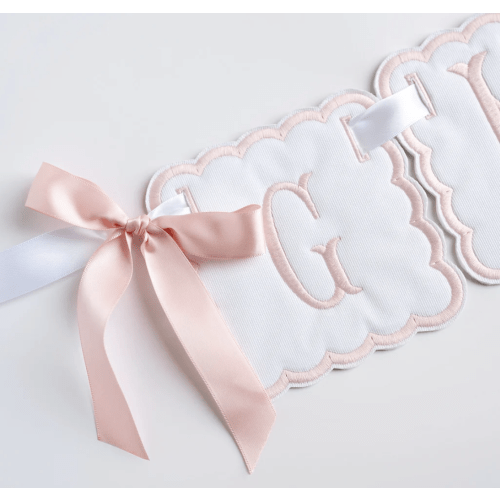 Monogram Banner For Crib: Choose Your Fabric