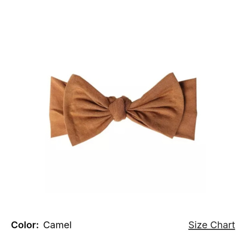 Baby Girls' Copper Pearl Knit Bow Headband