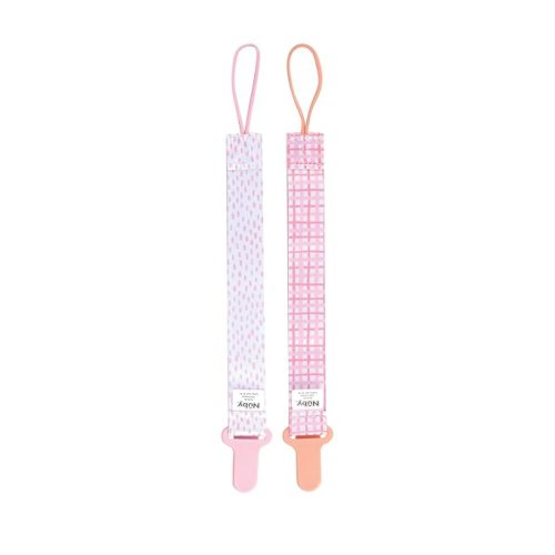 Nuby Infant's 2-Pack Pacifinder Pacifier Clips, Colors May Vary