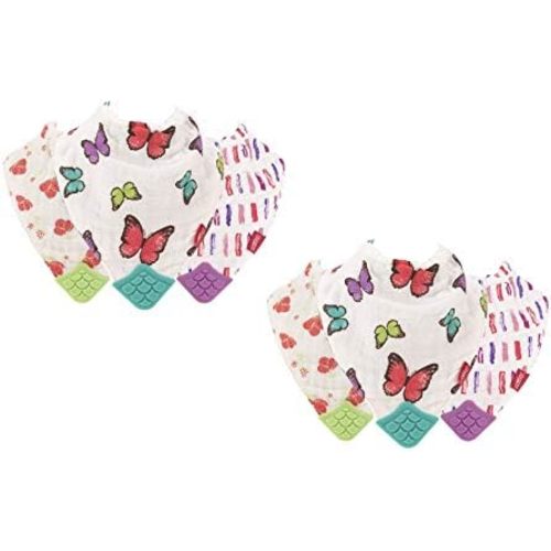 Nuby Reversible 100% Natural Cotton Muslin Teething Bib