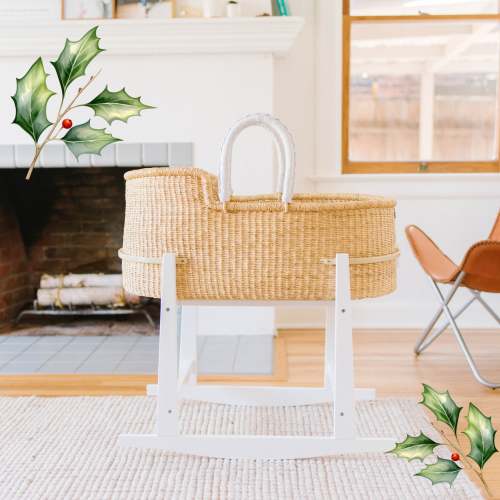 Holiday Signature Bilia Bassinet - Natural (White)