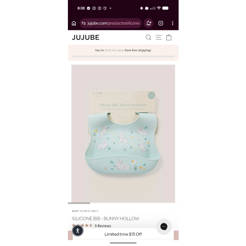 Silicone Bib - Bunny Hollow – JuJuBe