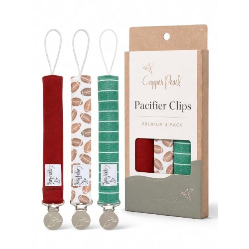 Blitz Football Copper Pearl 3-Pack Pacifier Holders