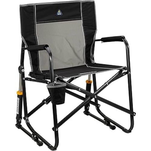 GCI Outdoor Freestyle Rocker Outdoor Rocking Chair with Beverage Holder