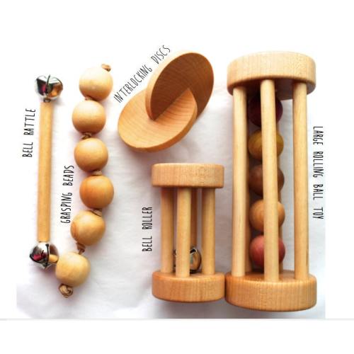 Essential Montessori Baby Shower Gift Set - Five Pack of Montessori Materials, Montessori Shelf Items