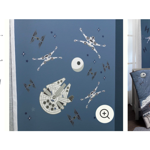 Star Wars Squadron X-Wing/Tie Fighter/Millennium Falcon Wall Decals