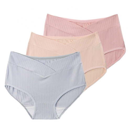 3-Pack V-shaped Low Waist Women Maternity Panties Pregnancy Postpartum Cotton Briefs Maternity Underwear
