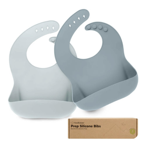 2-Pack Prep Silicone Bibs
