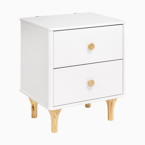 babyletto Lolly Nightstand with USB Port - White/Natural