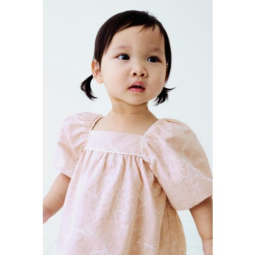 EMBROIDERED LACE SHIRT AND BLOOMERS SET - Pastel pink | ZARA United States