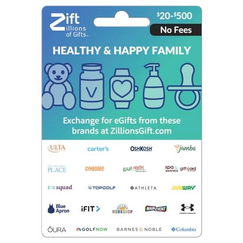 Zift Zillions Happy & Healthy Family Shopping Gift Card