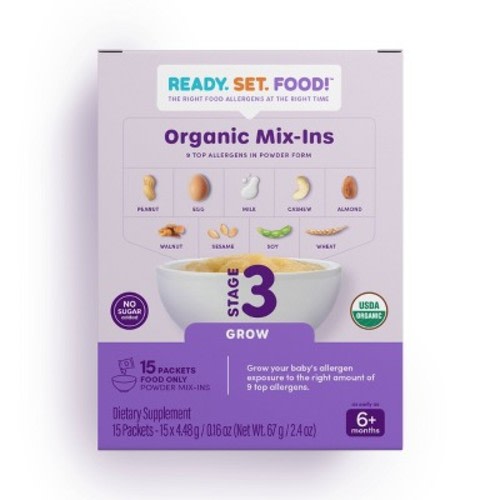 Ready, Set, Food! Early Allergen Introduction Mixins Baby Meals - Stage 3 - 1oz